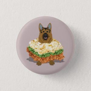 German Shepherd Pie Badge Button