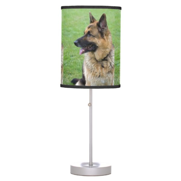 German Shepherd Profile Desk Lamp