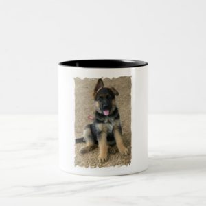 German Shepherd Puppy Ceramic Coffee Mug