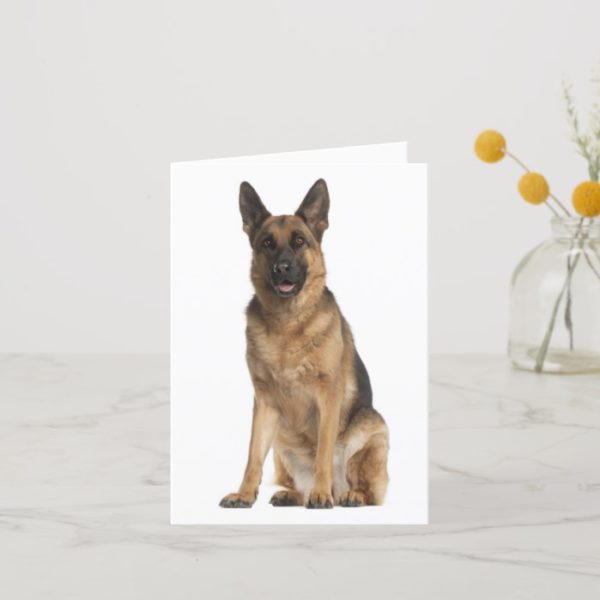 German Shepherd Puppy Dog Blank Note Card