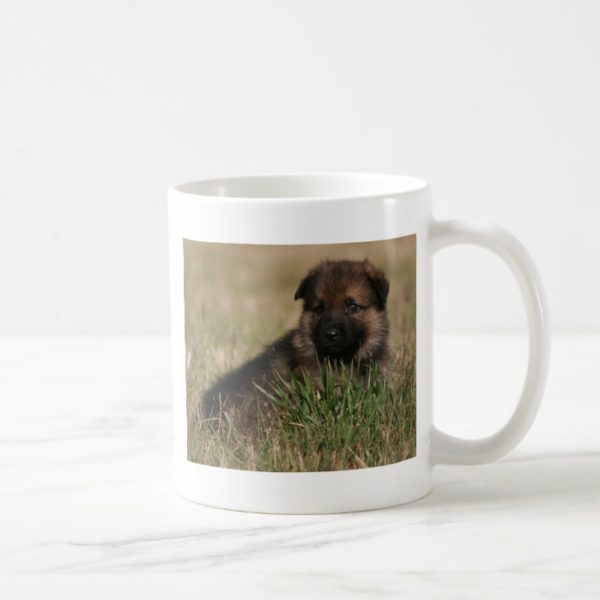 German Shepherd Puppy "The Lookout" Coffee Mug