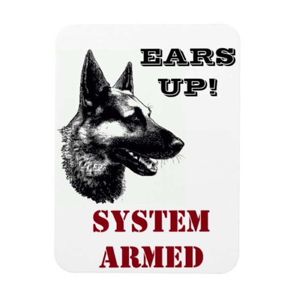 German Shepherd Rescue Central Tx funny magnet 3x4