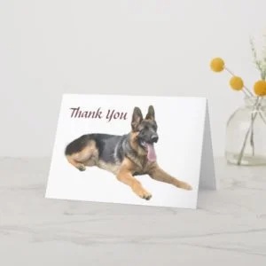 German Shepherd Thank You Card