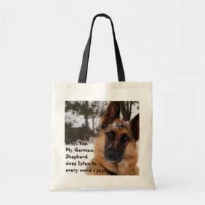 German Shepherd Tote Bag