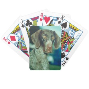 German Shorthair Pointer Dog Playing Cards