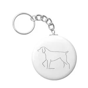 German Shorthair sketch Keychain
