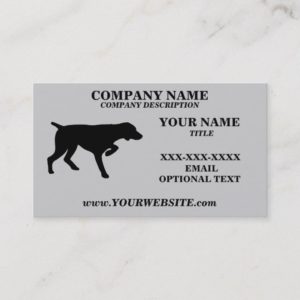 GERMAN SHORTHAIRED POINTER - Business Card Templat