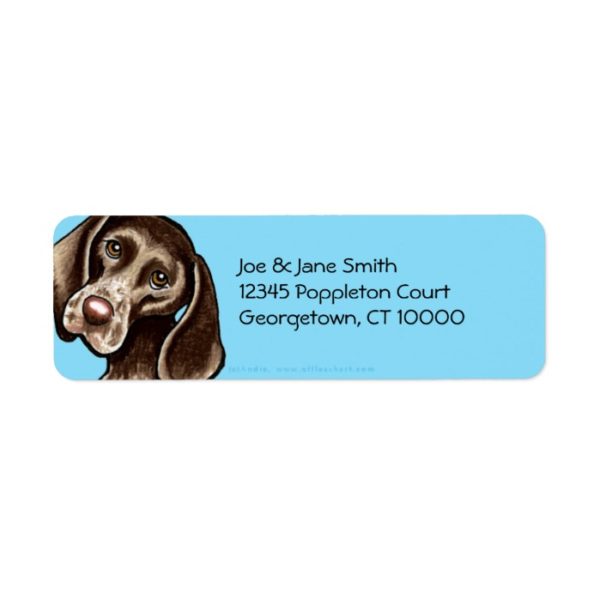 German Shorthaired Pointer Carribean Label