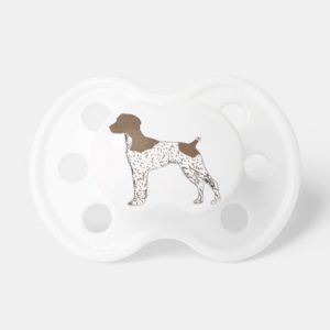 german shorthaired pointer color silhouette pacifier