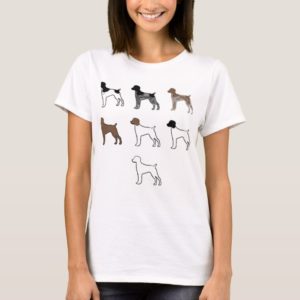 german shorthaired pointer color silhouettes T-Shirt