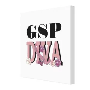German Shorthaired Pointer DIVA Canvas Print