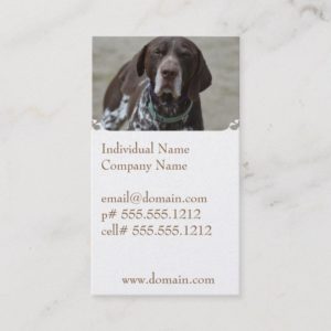 German Shorthaired Pointer Dog Business Card