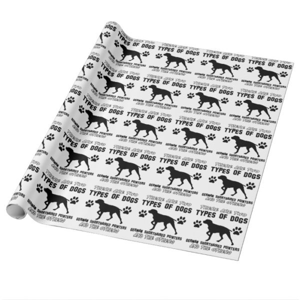 german shorthaired pointer dog designs wrapping paper