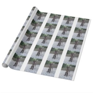 German Shorthaired Pointer in Boots Wrapping Paper