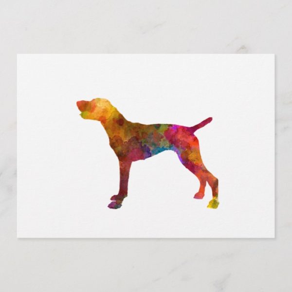 German Shorthaired Pointer in watercolor