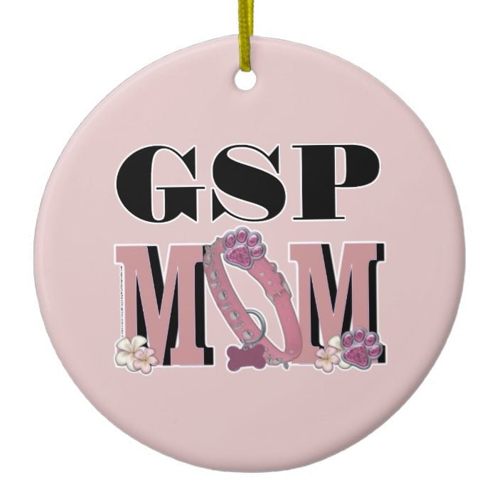 German Shorthaired Pointer MOM Ceramic Ornament