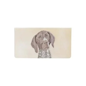 German Shorthaired Pointer Painting - Dog Art Checkbook Cover
