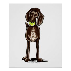 German Shorthaired Pointer Playtime Poster