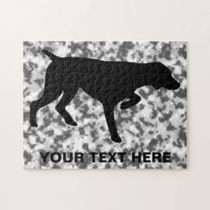 German Shorthaired Pointer silhouette Jigsaw Puzzle