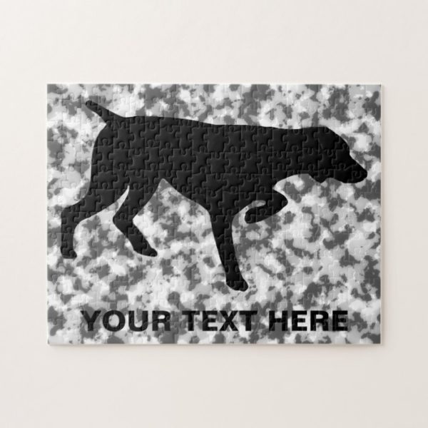 German Shorthaired Pointer silhouette Jigsaw Puzzle