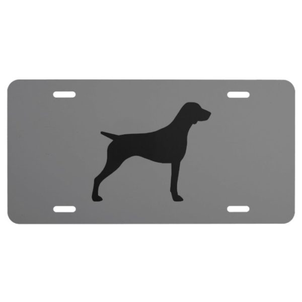 German Shorthaired Pointer Silhouette License Plate