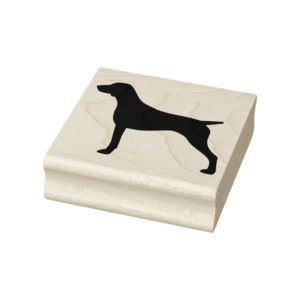 German Shorthaired Pointer Silhouette Rubber Stamp