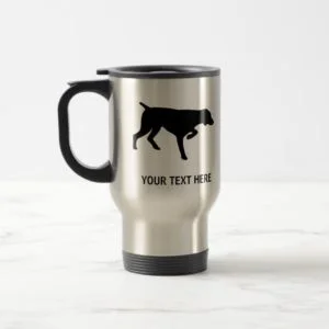 German Shorthaired Pointer silhouette Travel Mug
