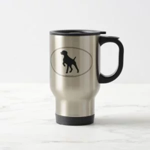 German Shorthaired Pointer Silhouette Travel Mug