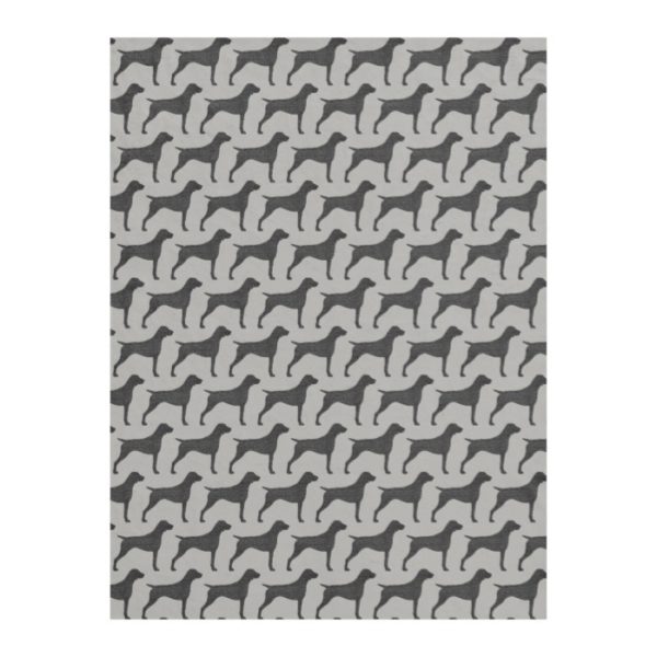 German Shorthaired Pointer Silhouettes Pattern Fleece Blanket