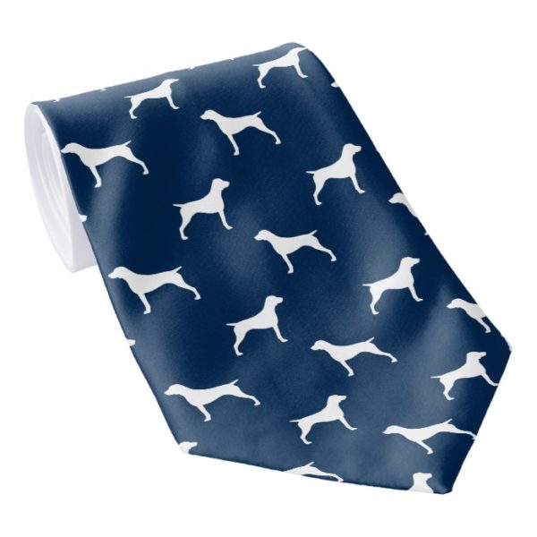 German Shorthaired Pointer Silhouettes Pattern Tie