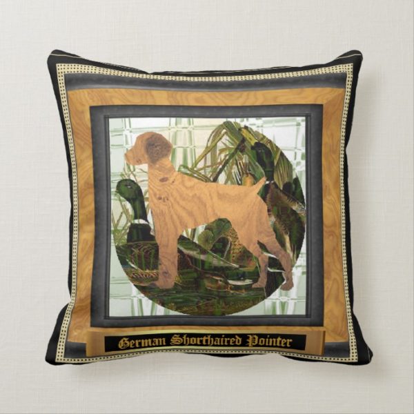 German Shorthaired Pointer Sport Throw Pillow