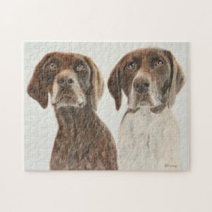 German Shorthaired Pointers Jigsaw Puzzle