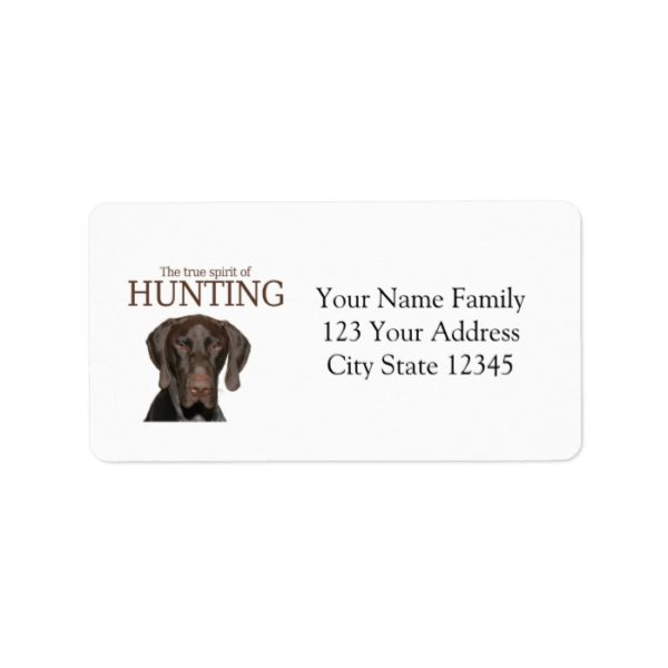 Glossy Grizzly true spirit of hunting Label