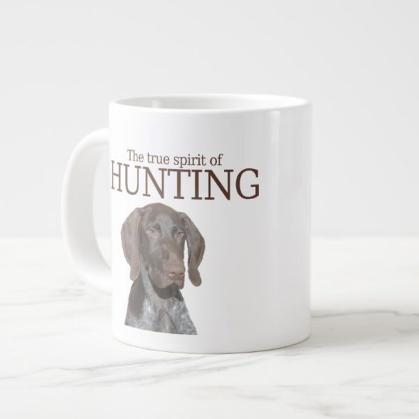 Glossy Grizzly true spirit of hunting Large Coffee Mug