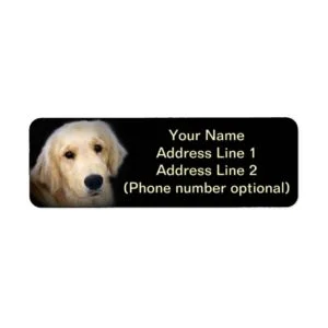 Golden Address Sticker