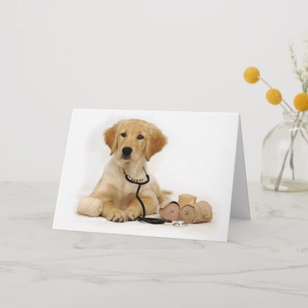 Golden Puppy Doctor Card