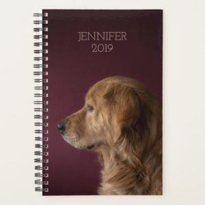 Golden Retriever 2019 Personalized Name Planner