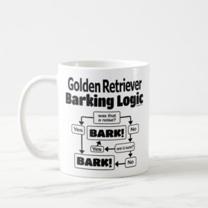 Golden Retriever Barking Logic Coffee Mug