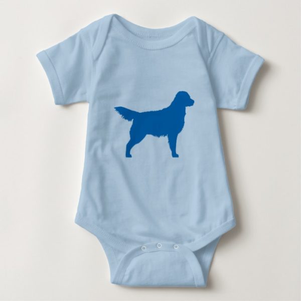 Golden Retriever (blue) Baby Bodysuit