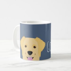 Golden Retriever Dog Portrait Coffee Mug