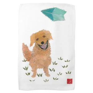 Golden Retriever Hand Towel