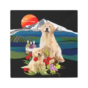 Golden Retriever Metal Wall Art