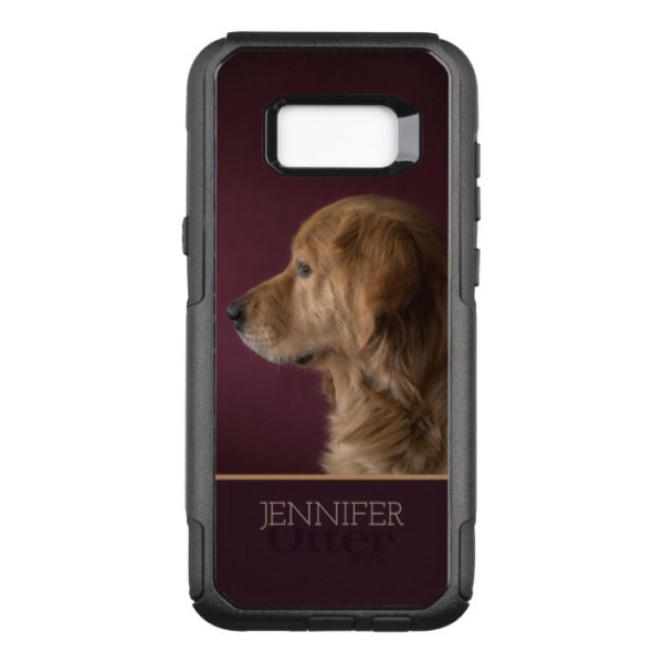 Golden Retriever Personalized Name | Dog OtterBox Commuter Samsung Galaxy S8+ Case