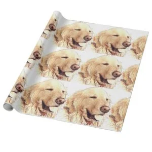 Golden Retriever Wrapping Paper
