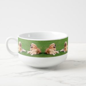 Golden retrievers soup mug
