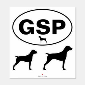 GSP German Shorthaired Pointer Vinyl Sticker Set