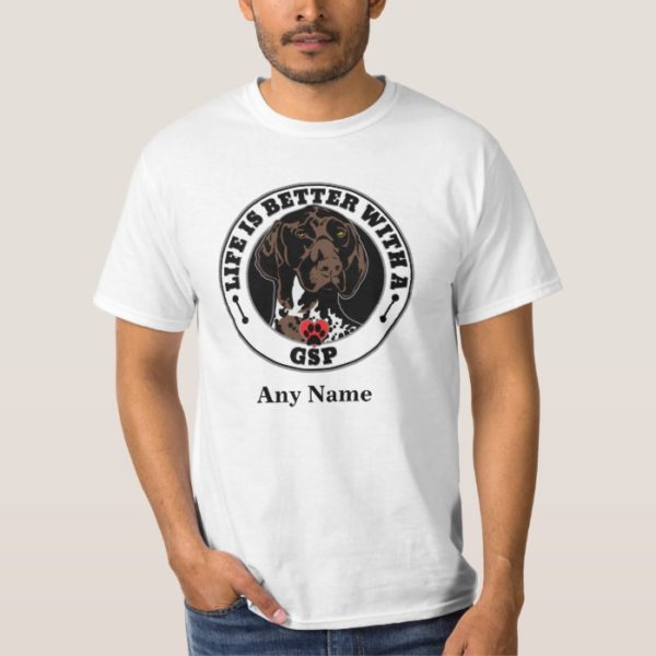 GSP Personalized German Shorthaired Pointer T-Shirt