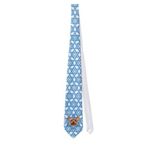 Hanukkah Star of David - Yorkshire Terrier Tie