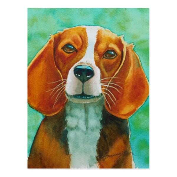 Happy Beagle Postcard