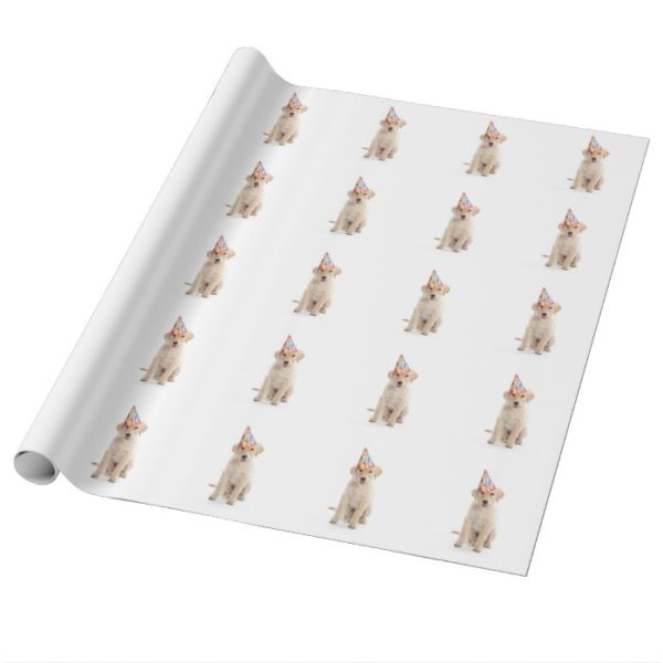Happy Birthday Dog wrapping paper gift wrap